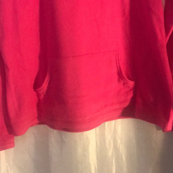 Hot Pink Cozy Fleece Top, Flared - Picture 3 of 5